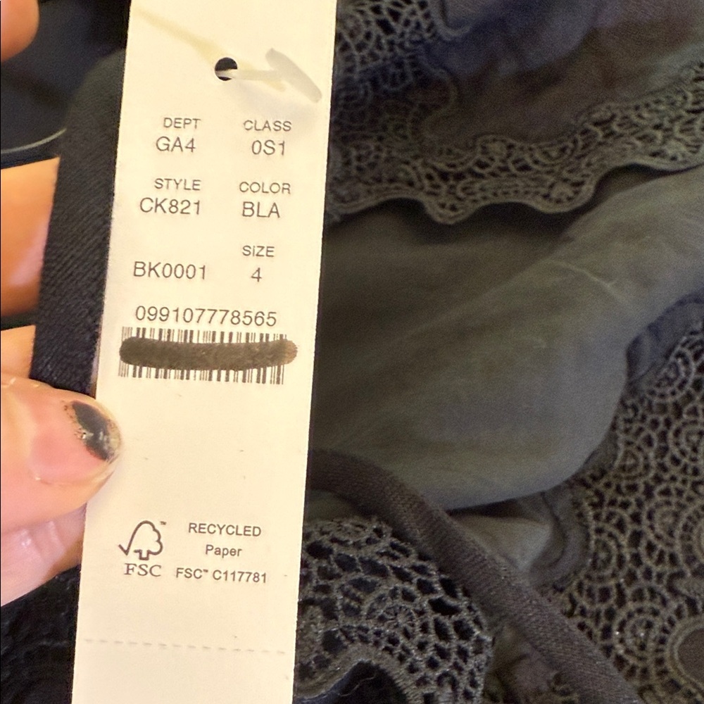 J. Crew Lace-trim slip dress in linen Size 4 - Picture 6 of 11